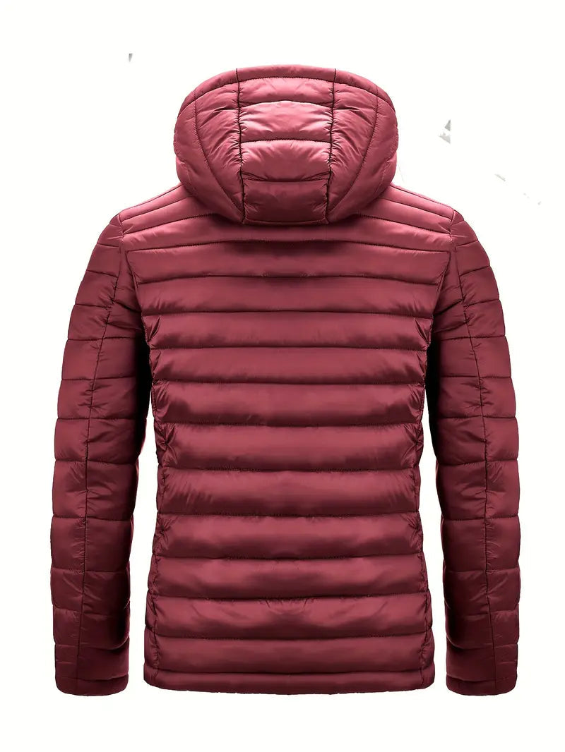 Leichte Herrenjacke mit Kapuze und sportlichem Schnitt - J&B - 13 - Jasminaboutique.com