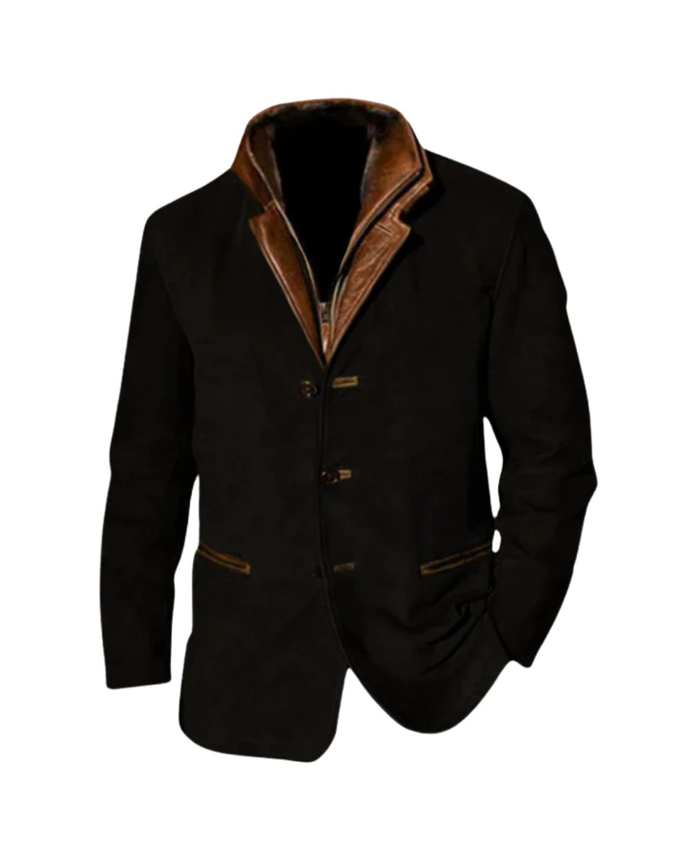Jacke Herren mit klassischem Schnitt und eleganten Details - J&B - 2 - Jasminaboutique.com