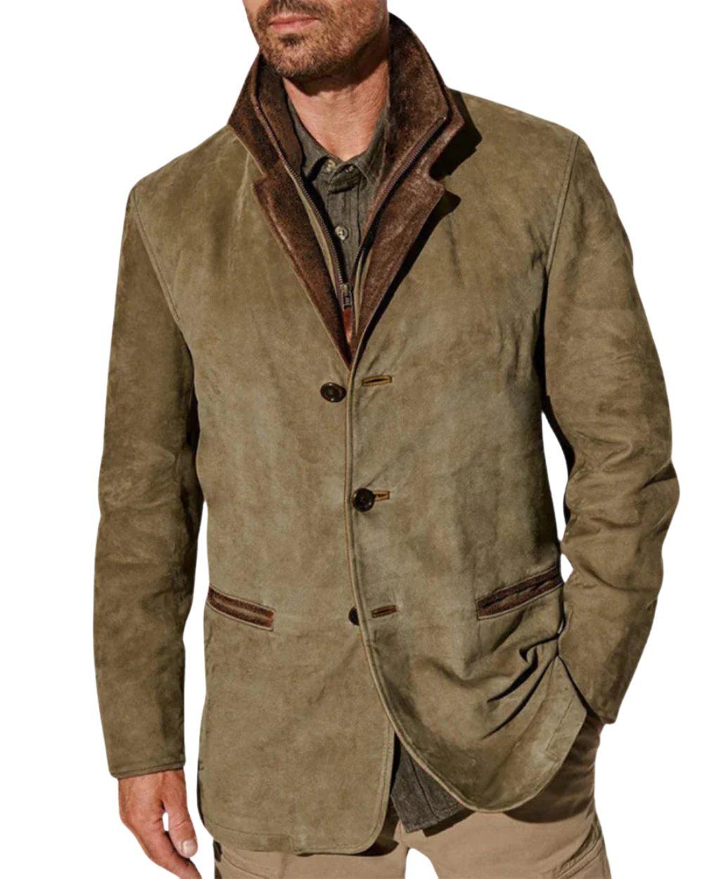 Jacke Herren mit klassischem Schnitt und eleganten Details - J&B - 5 - Jasminaboutique.com