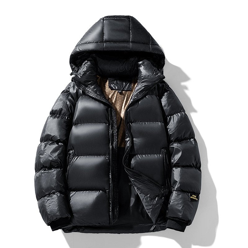 Herren Steppjacke mit Kapuze und modernem Schnitt - J&B - 1 - Jasminaboutique.com