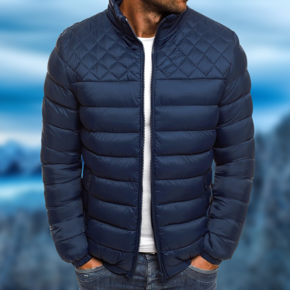 Leichte Herrenjacke mit Steppdesign und komfortabler Passform - J&B - 1 - Jasminaboutique.com