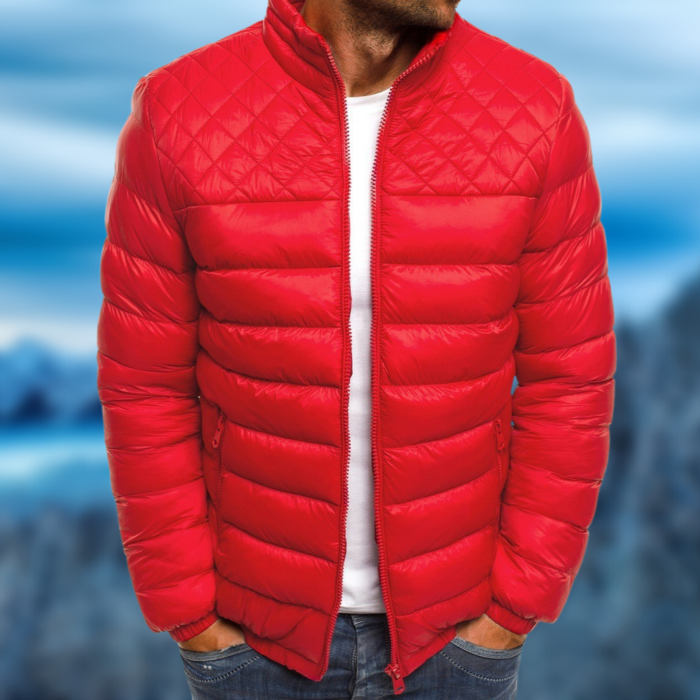 Leichte Herrenjacke mit Steppdesign und komfortabler Passform - J&B - 2 - Jasminaboutique.com