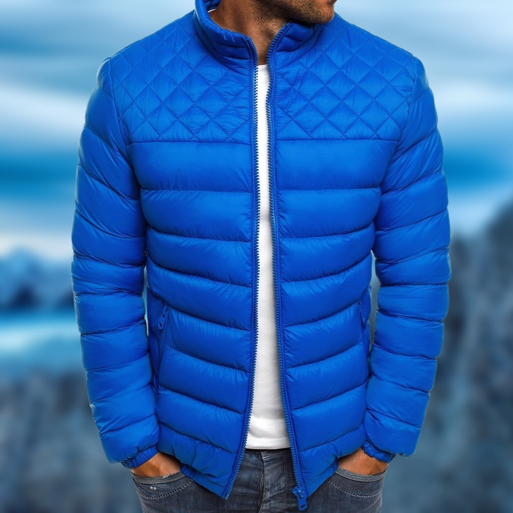 Leichte Herrenjacke mit Steppdesign und komfortabler Passform - J&B - 4 - Jasminaboutique.com