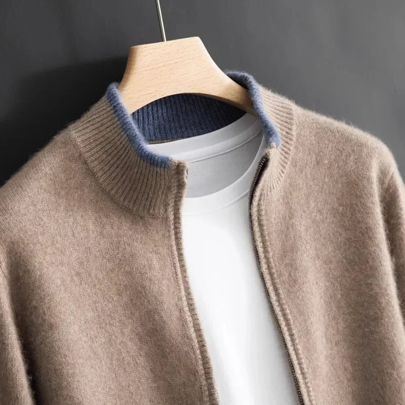 Herren Jacke mit Reißverschluss in klassischem Schnitt - J&B - 1 - Jasminaboutique.com