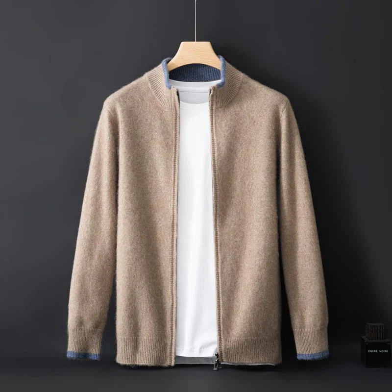 Herren Jacke mit Reißverschluss in klassischem Schnitt - J&B - 2 - Jasminaboutique.com
