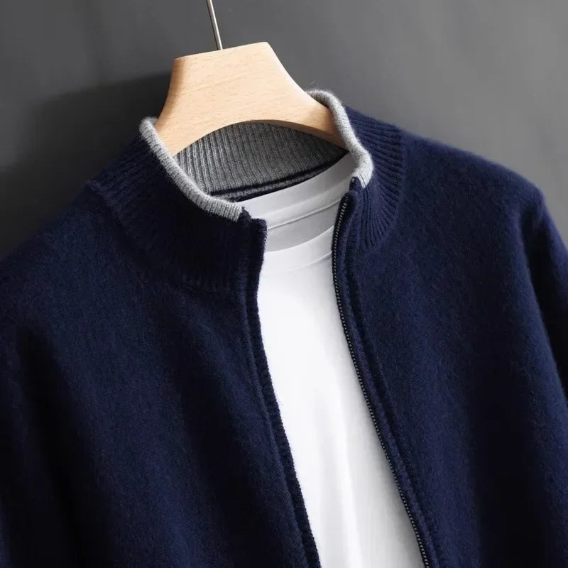 Herren Jacke mit Reißverschluss in klassischem Schnitt - J&B - 8 - Jasminaboutique.com