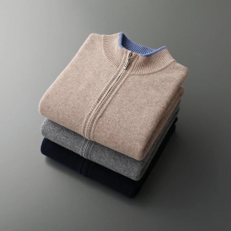 Herren Jacke mit Reißverschluss in klassischem Schnitt - J&B - 14 - Jasminaboutique.com
