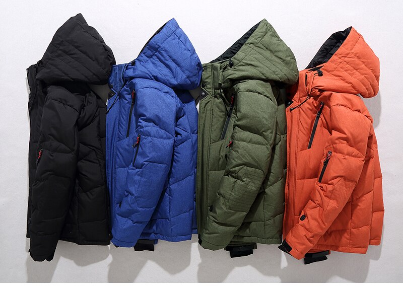 Herren Winterjacke mit abnehmbarer Kapuze und funktionalen Taschen - J&B - 1 - Jasminaboutique.com