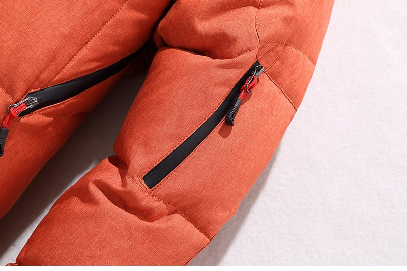 Herren Winterjacke mit abnehmbarer Kapuze und funktionalen Taschen - J&B - 2 - Jasminaboutique.com