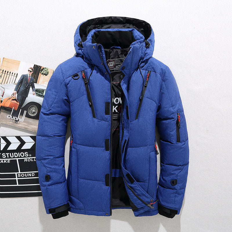 Herren Winterjacke mit abnehmbarer Kapuze und funktionalen Taschen - J&B - 4 - Jasminaboutique.com