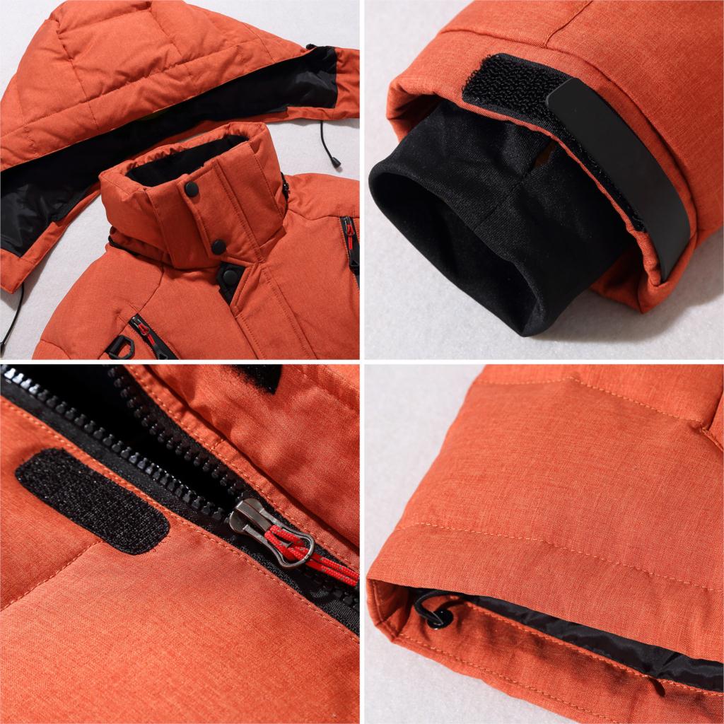 Herren Winterjacke mit abnehmbarer Kapuze und funktionalen Taschen - J&B - 5 - Jasminaboutique.com