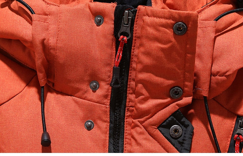 Herren Winterjacke mit abnehmbarer Kapuze und funktionalen Taschen - J&B - 19 - Jasminaboutique.com
