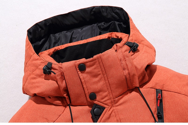 Herren Winterjacke mit abnehmbarer Kapuze und funktionalen Taschen - J&B - 20 - Jasminaboutique.com