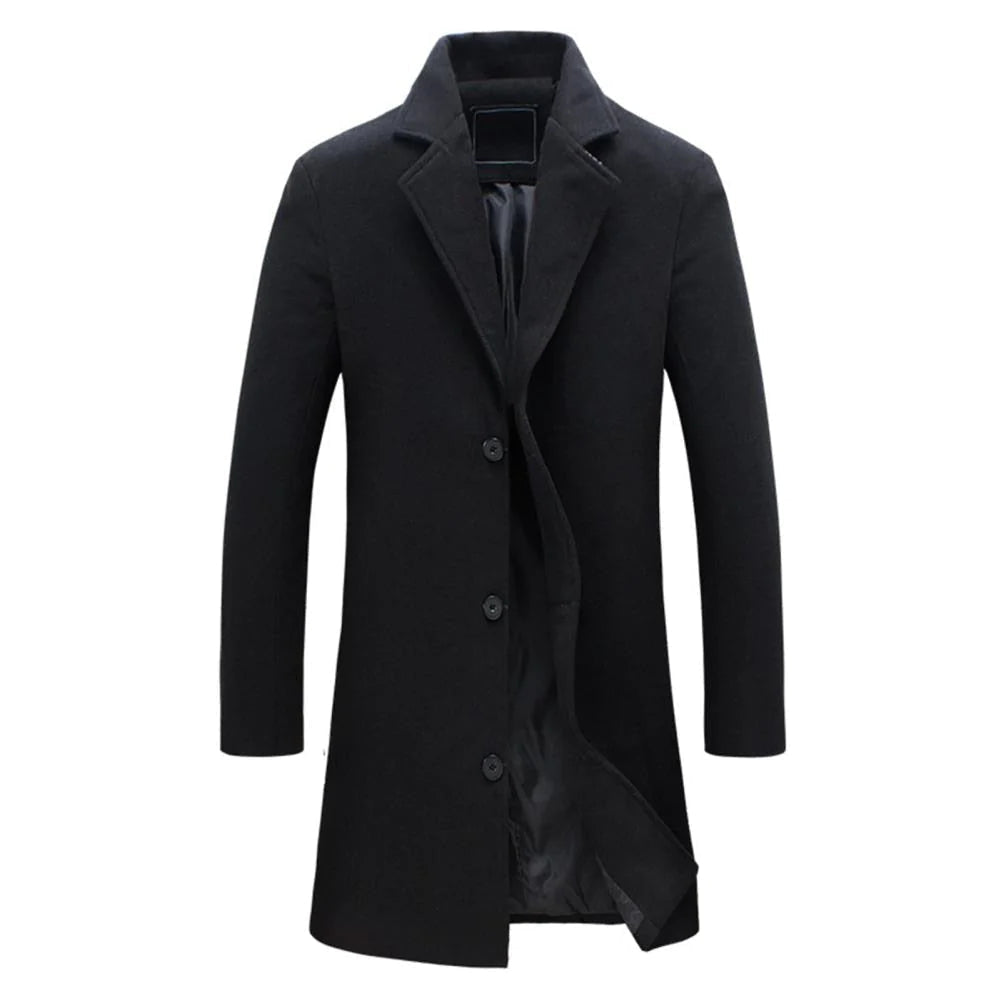 Herren Wintermantel mit klassischem Schnitt und eleganter Passform - J&B - 2 - Jasminaboutique.com
