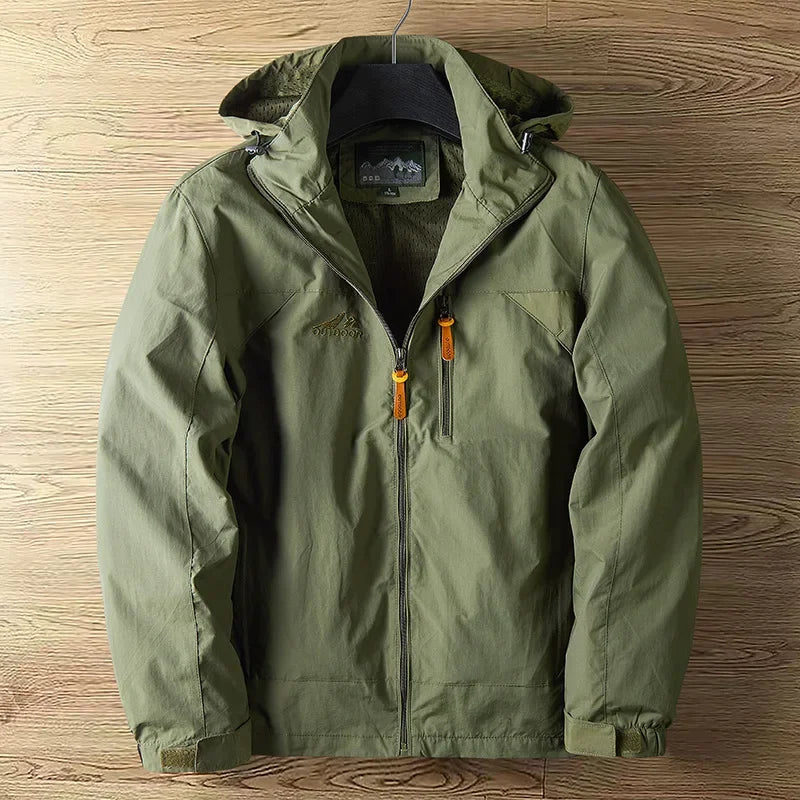 Herren Jacke mit verstellbarer Kapuze und Taschen - J&B - 7 - Jasminaboutique.com