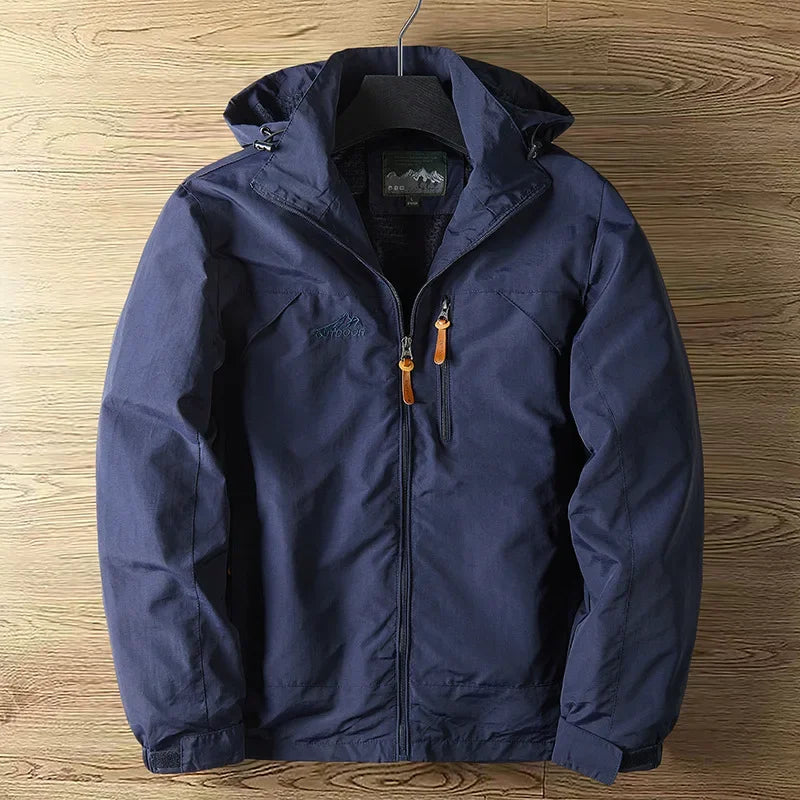 Herren Jacke mit verstellbarer Kapuze und Taschen - J&B - 8 - Jasminaboutique.com