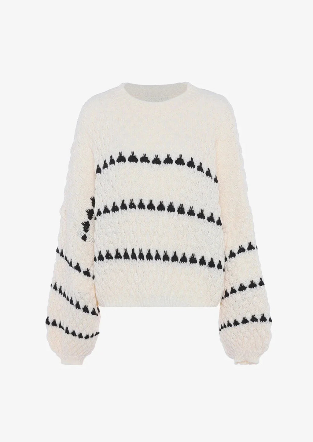 Pullover Damen mit weitem Schnitt und Ballonärmeln - J&B - 5 - Jasminaboutique.com