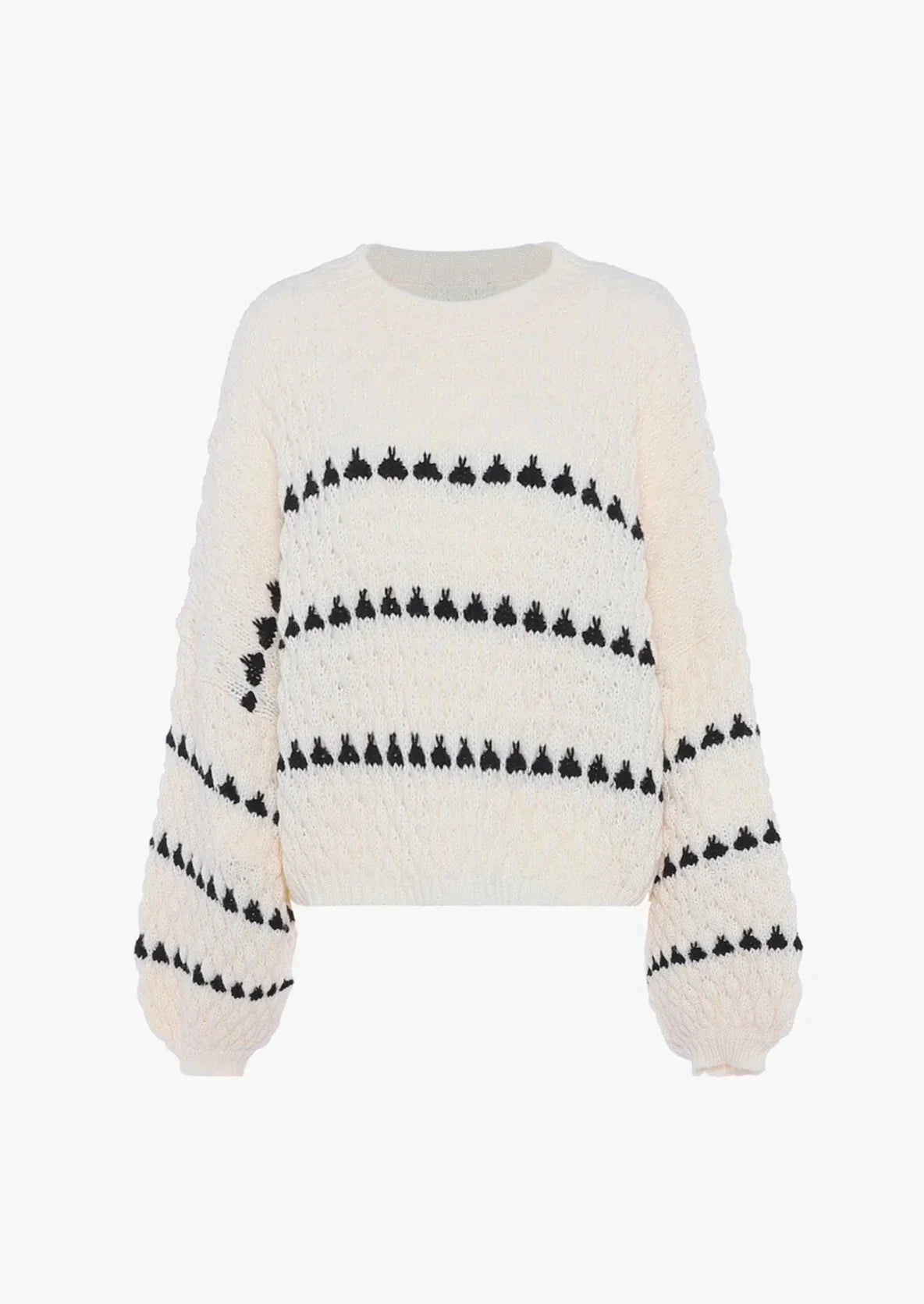 Pullover Damen mit weitem Schnitt und Ballonärmeln - J&B - 5 - Jasminaboutique.com