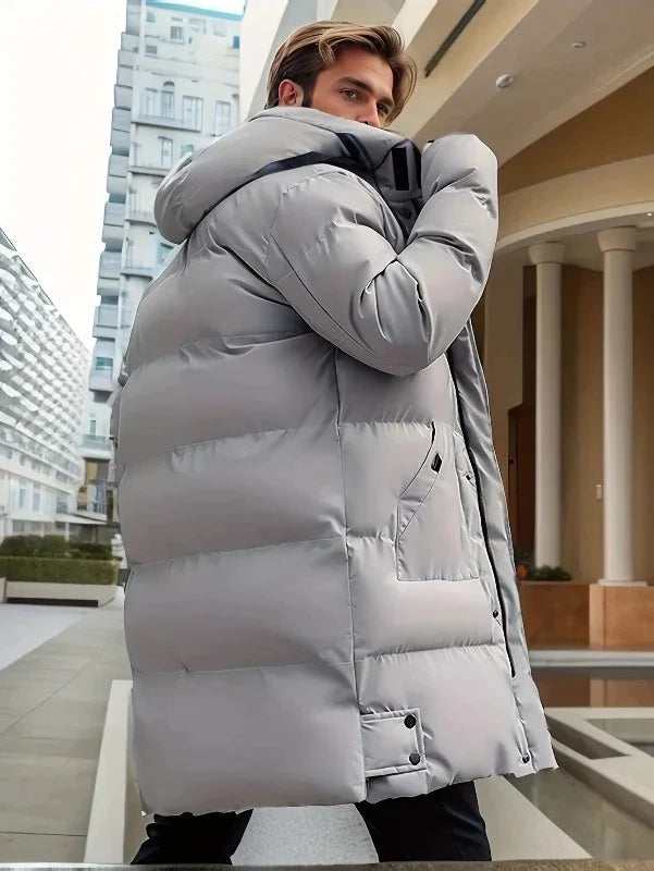 Parka Jacke Herren mit Kapuze und langen Ärmeln - J&B - 3 - Jasminaboutique.com
