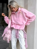 Pullover Damen mit Stehkragen und Reißverschluss - J&B - 1 - Jasminaboutique.com