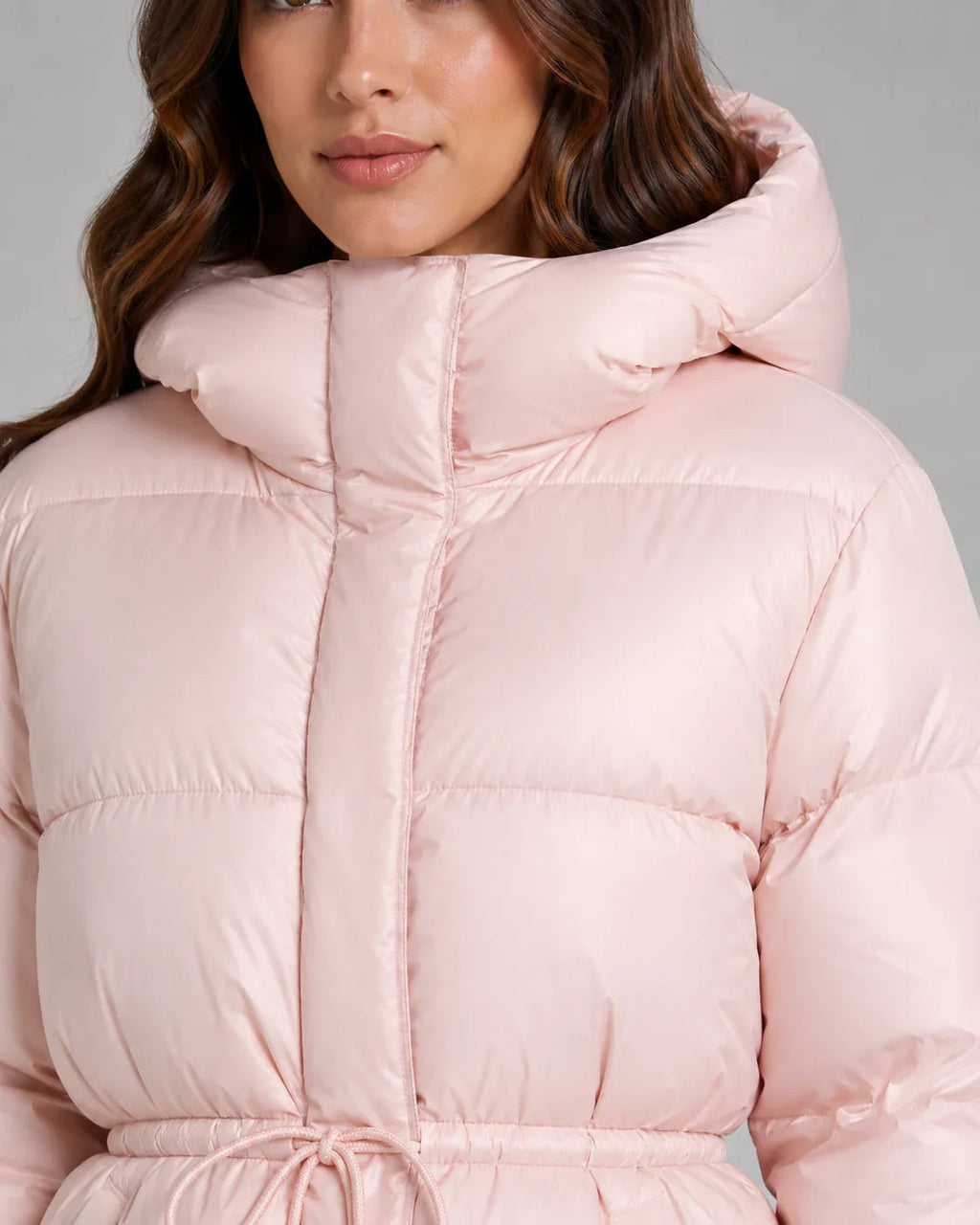 Damen Jacke mit Taillenzug und Kapuze - J&B - 6 - Jasminaboutique.com