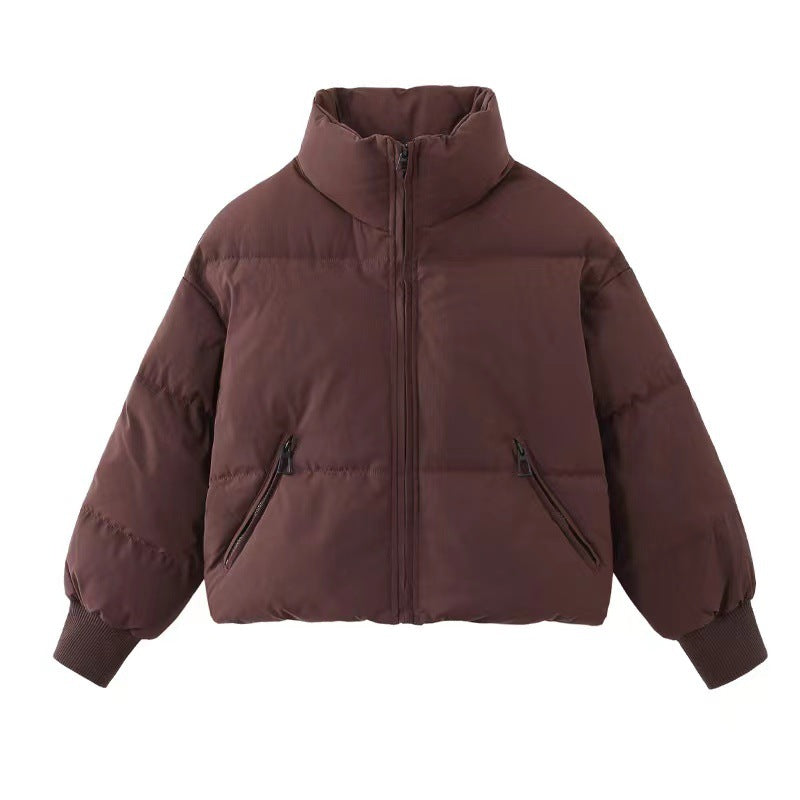 Damen Jacke mit Stehkragen und lässiger Passform - J&B - 8 - Jasminaboutique.com