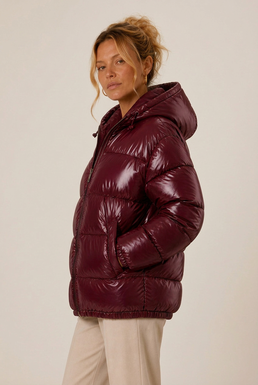 Jacke Damen mit Kapuze und lässiger Passform - J&B - 5 - Jasminaboutique.com