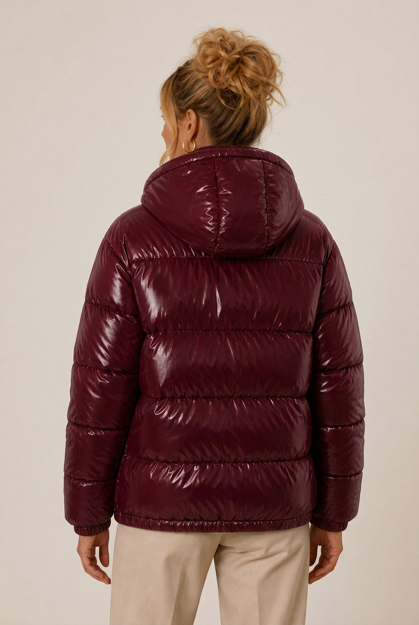 Jacke Damen mit Kapuze und lässiger Passform - J&B - 6 - Jasminaboutique.com