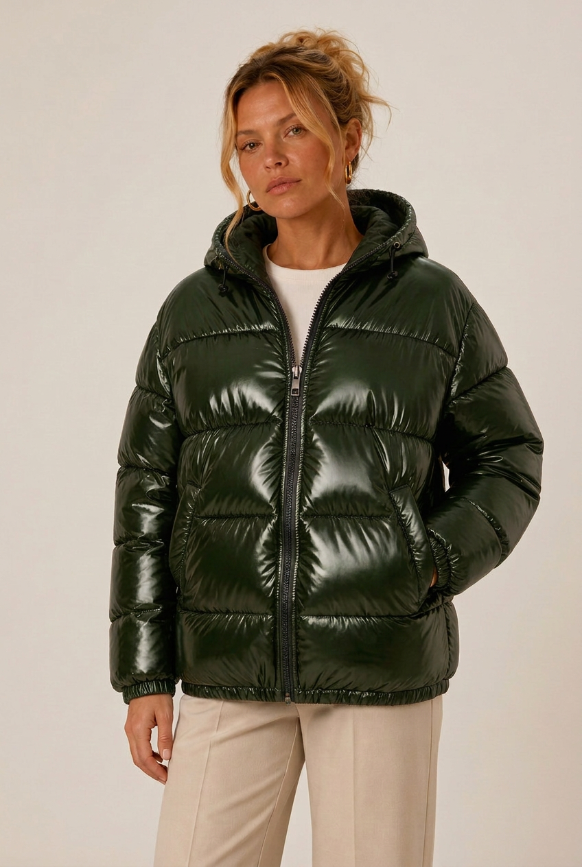 Jacke Damen mit Kapuze und lässiger Passform - J&B - 7 - Jasminaboutique.com