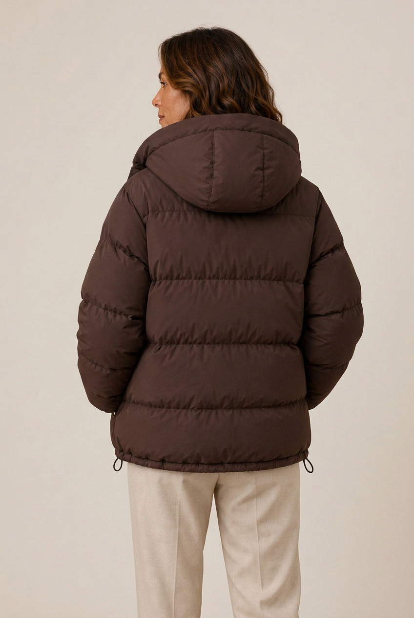 Jacke Damen Oversized mit Kapuze und Reißverschluss - J&B - 7 - Jasminaboutique.com