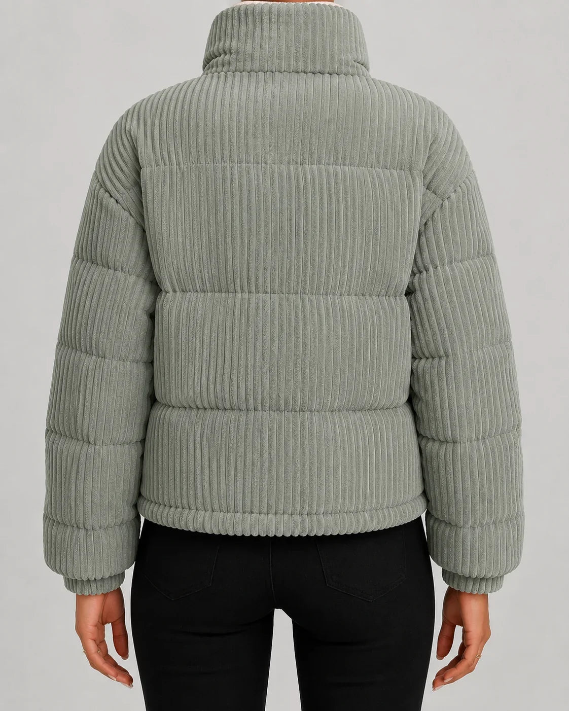 Jacke Damen mit Reißverschluss und Stehkragen - J&B - 4 - Jasminaboutique.com