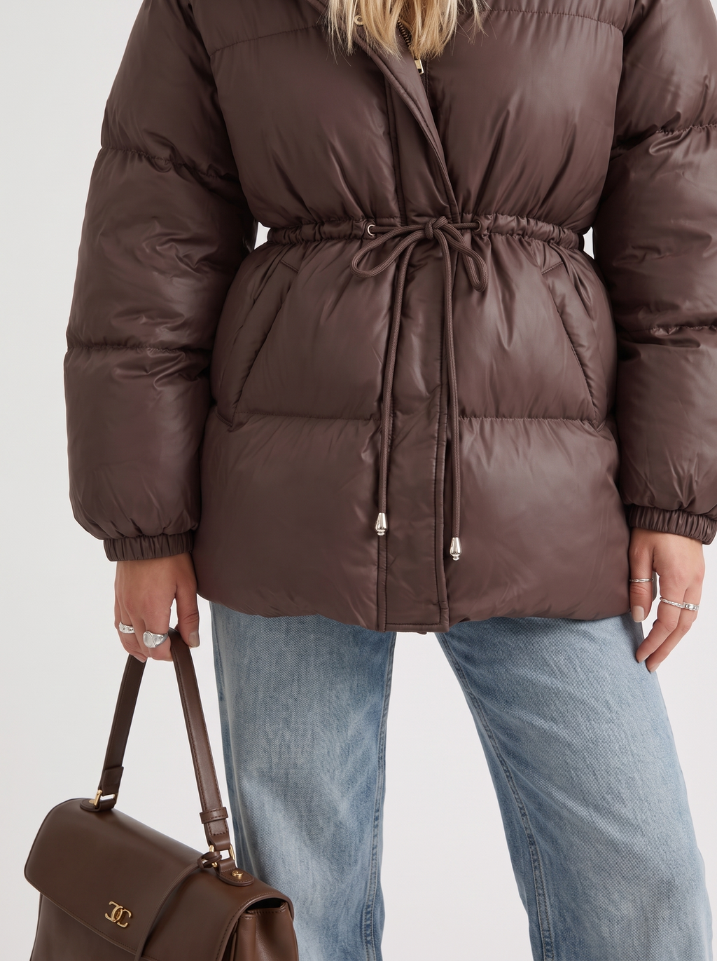 Jacke Damen mit Kapuze und verstellbarem Taillenzug - J&B - 6 - Jasminaboutique.com