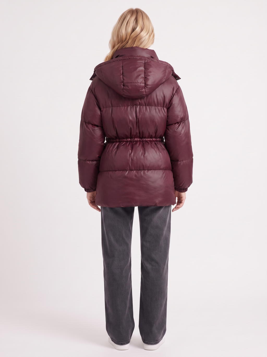 Jacke Damen mit Kapuze und verstellbarem Taillenzug - J&B - 11 - Jasminaboutique.com