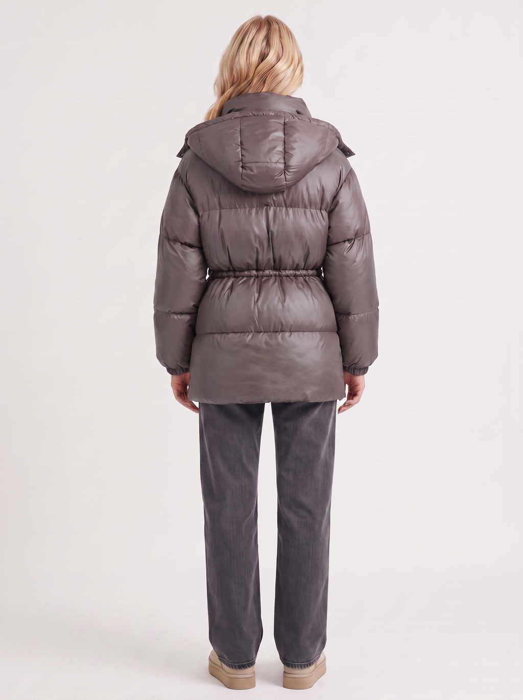 Jacke Damen mit Kapuze und verstellbarem Taillenzug - J&B - 16 - Jasminaboutique.com