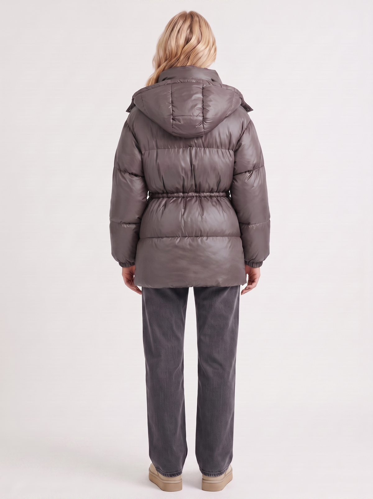 Jacke Damen mit Kapuze und verstellbarem Taillenzug - J&B - 16 - Jasminaboutique.com