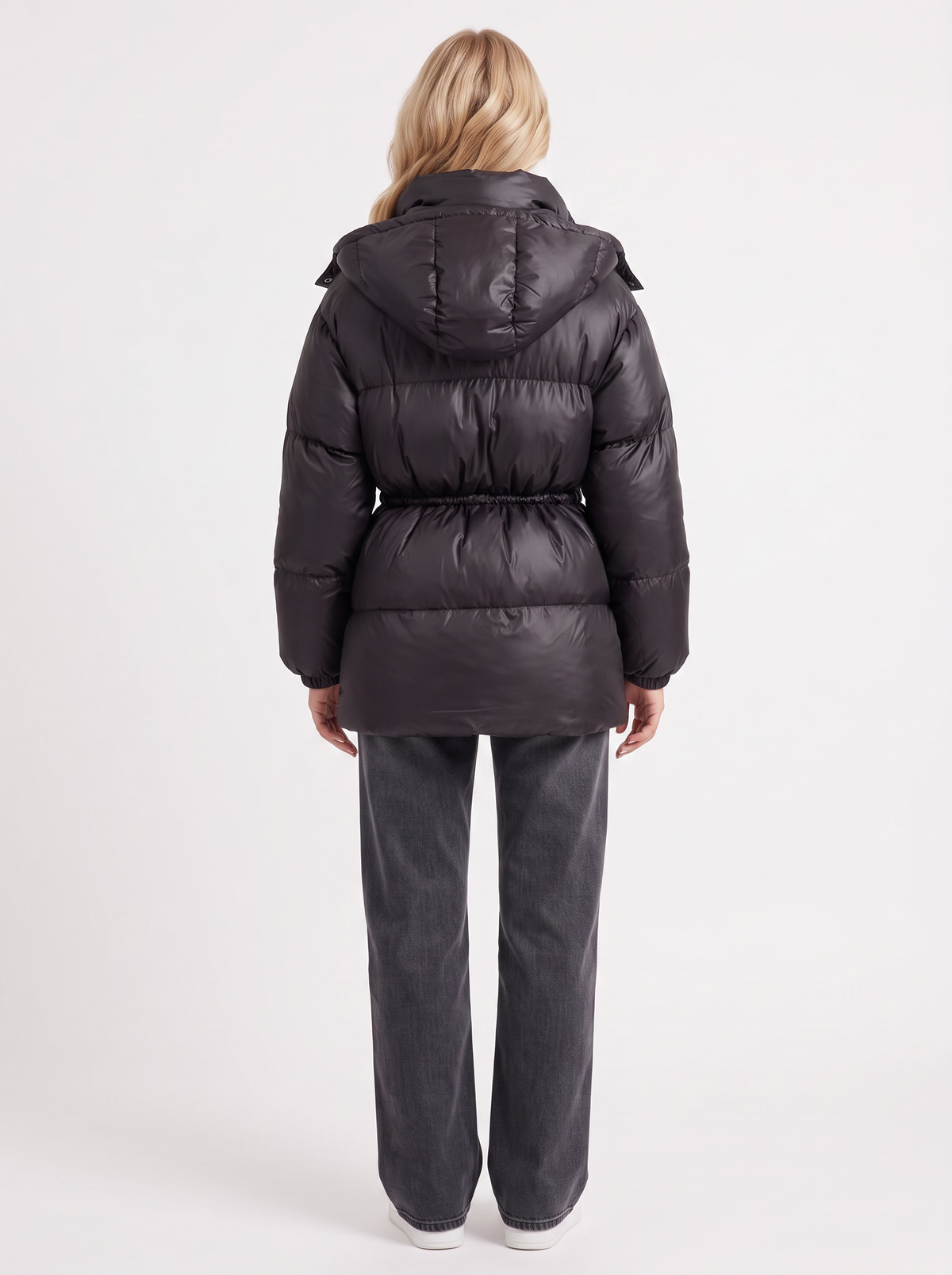 Jacke Damen mit Kapuze und verstellbarem Taillenzug - J&B - 23 - Jasminaboutique.com