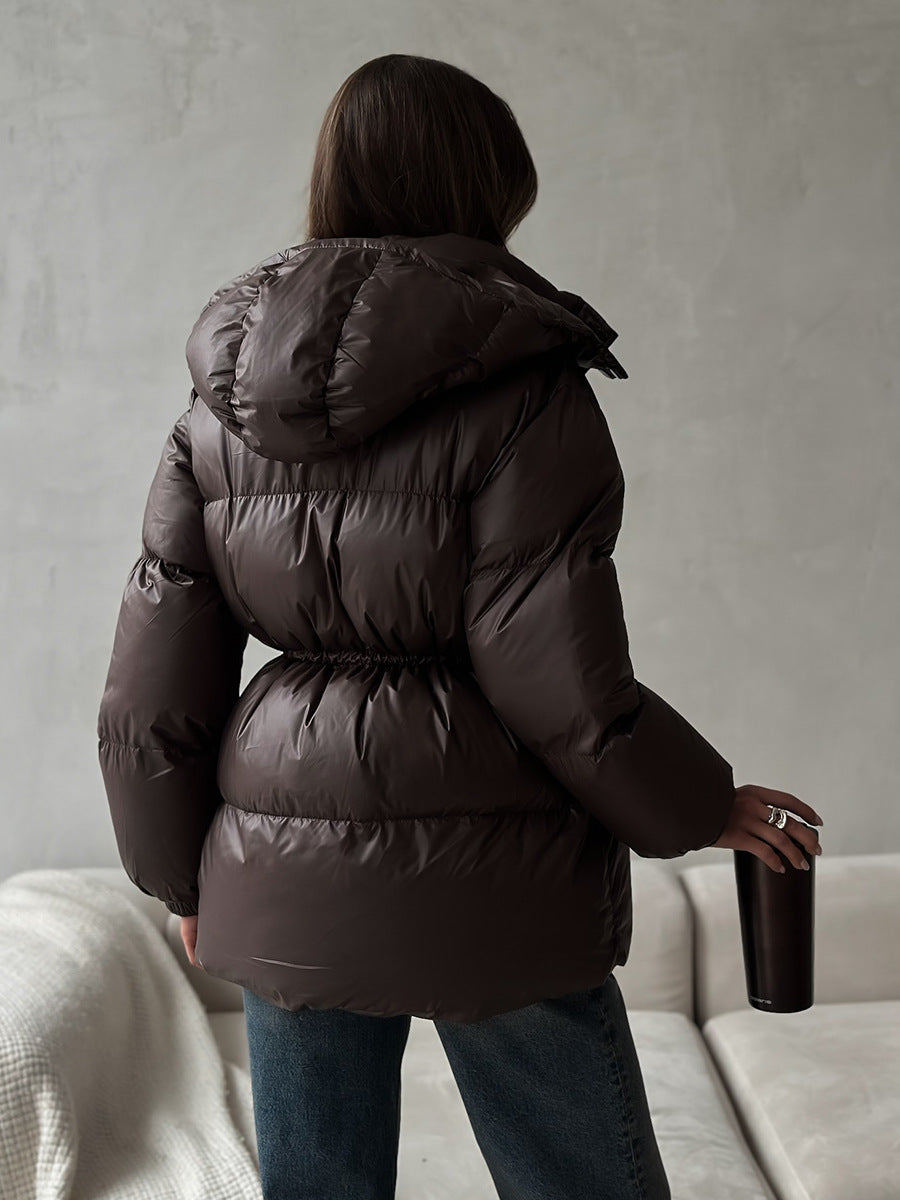 Jacke Damen mit Kapuze und Taillenzug - J&B - 14 - Jasminaboutique.com