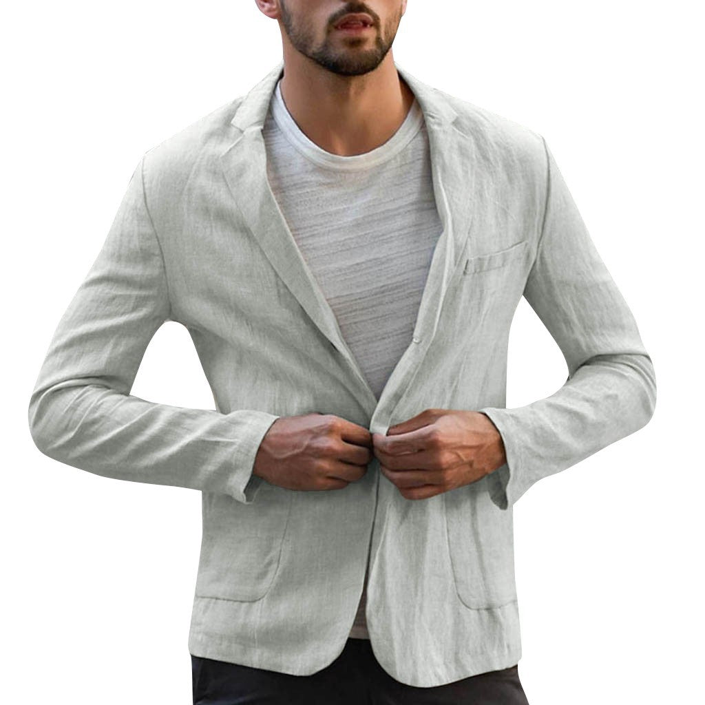 Blazer Herren mit lässigem Schnitt und einreihiger Knopfleiste - J&B - 7 - Jasminaboutique.com
