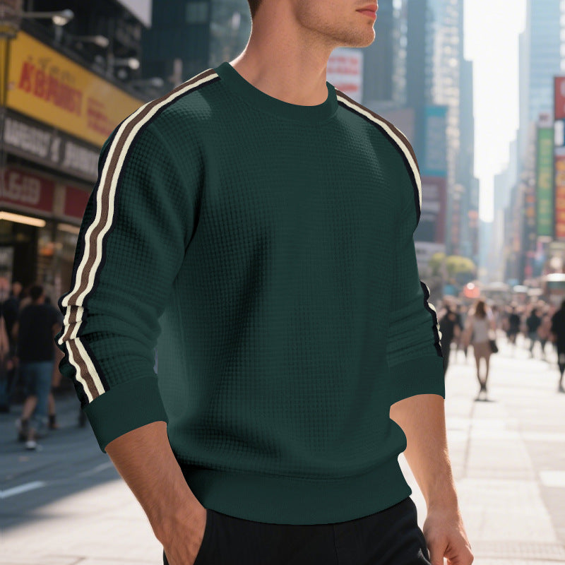 Pullover Herren mit Rundhalsausschnitt und Streifen - J&B - 3 - Jasminaboutique.com