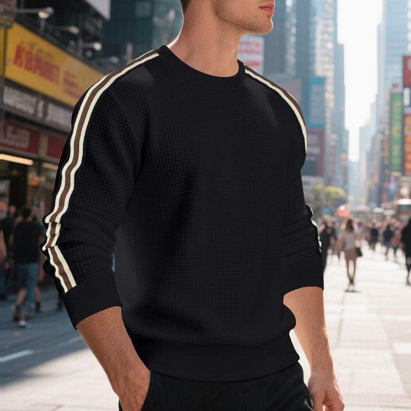 Pullover Herren mit Rundhalsausschnitt und Streifen - J&B - 5 - Jasminaboutique.com