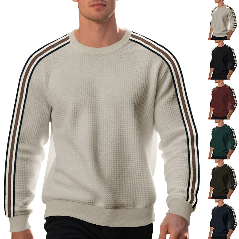 Pullover Herren mit Rundhalsausschnitt und Streifen - J&B - 6 - Jasminaboutique.com