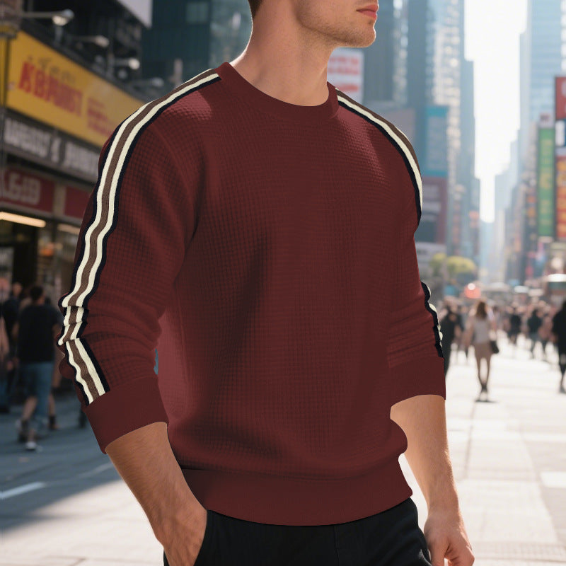 Pullover Herren mit Rundhalsausschnitt und Streifen - J&B - 11 - Jasminaboutique.com