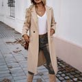 Mantel Damen mit Reverskragen und Taschen - J&B - 5 - Jasminaboutique.com