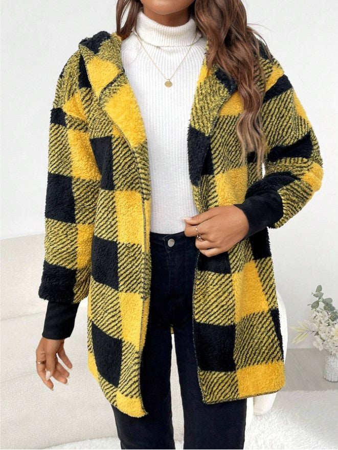 Mantel Damen mit lässigem Schnitt und Kapuze - J&B - 3 - Jasminaboutique.com