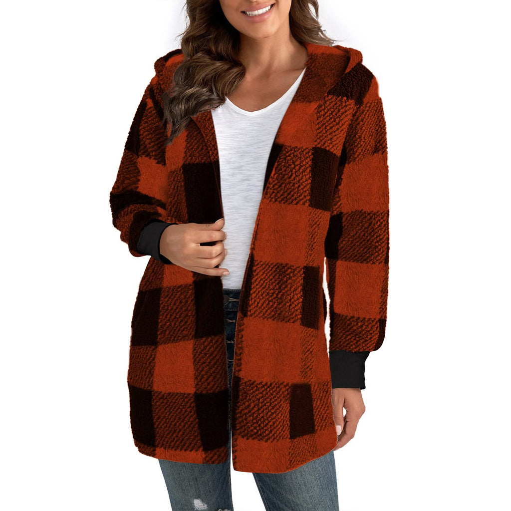 Mantel Damen mit lässigem Schnitt und Kapuze - J&B - 4 - Jasminaboutique.com