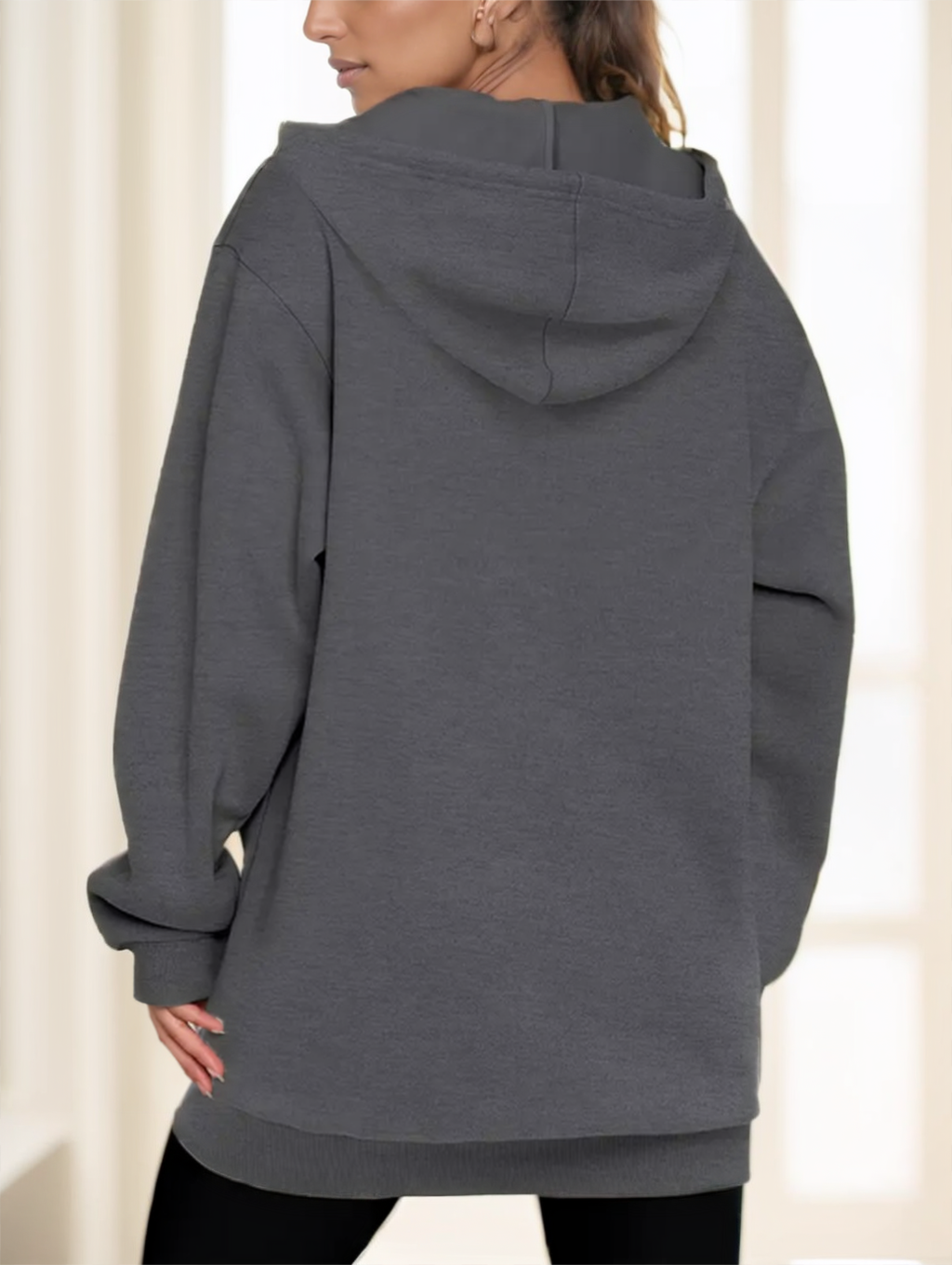 Hoodie Damen mit Reißverschluss und Kapuze - J&B - 6 - Jasminaboutique.com