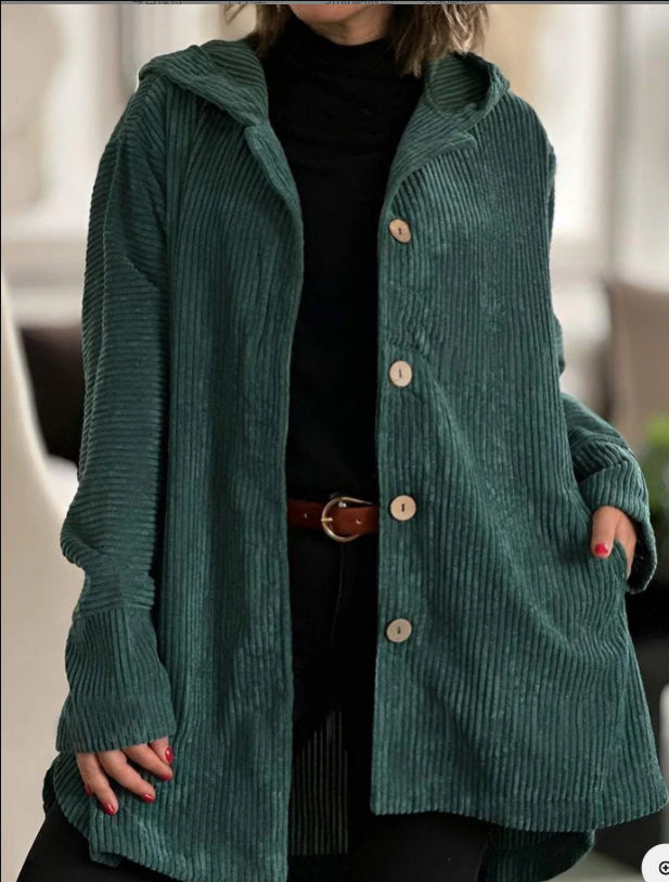 Damen Jacke mit Kapuze, lässiger Schnitt und praktischen Taschen - J&B - 9 - Jasminaboutique.com