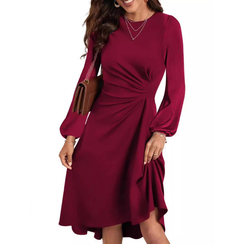 Kleid Damen mit langem Arm und tailliertem Schnitt - J&B - 4 - Jasminaboutique.com