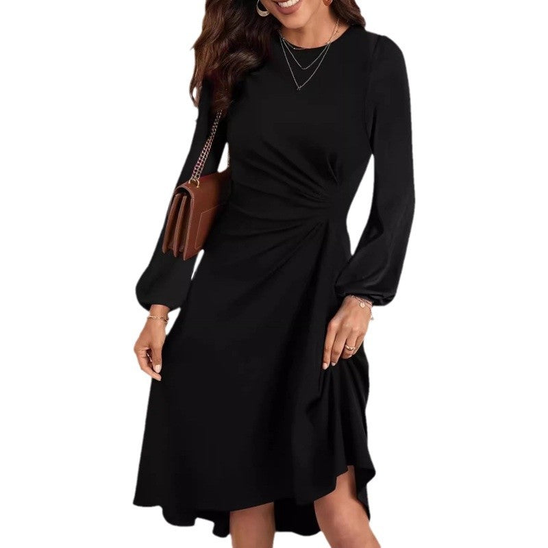 Kleid Damen mit langem Arm und tailliertem Schnitt - J&B - 6 - Jasminaboutique.com