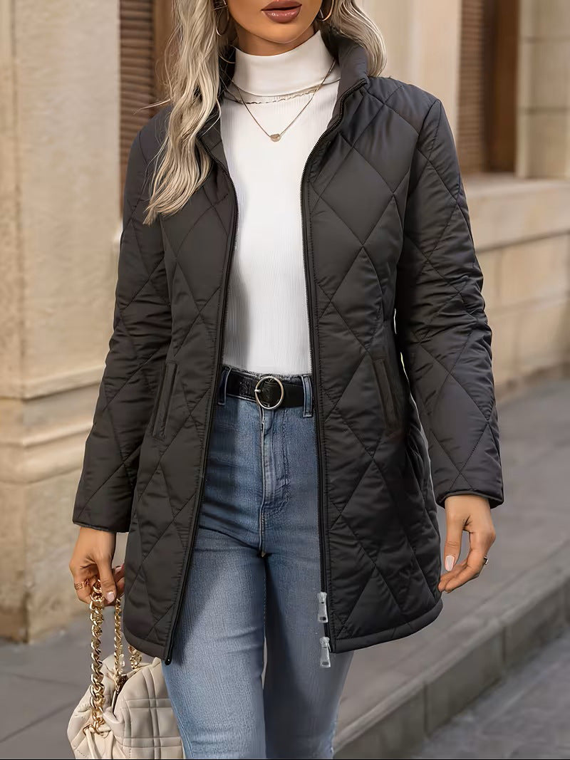 Damen Mantel mit Steppdesign und lässigem Schnitt - J&B - 1 - Jasminaboutique.com